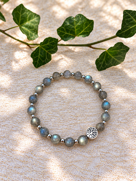 Bracelet labradorite arbre de vie Ceriz sur le gato